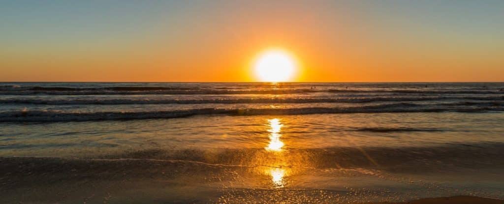 Sunset at a Cape Cod beach